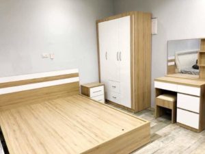 Combo giường tủ gỗ công nghiệp